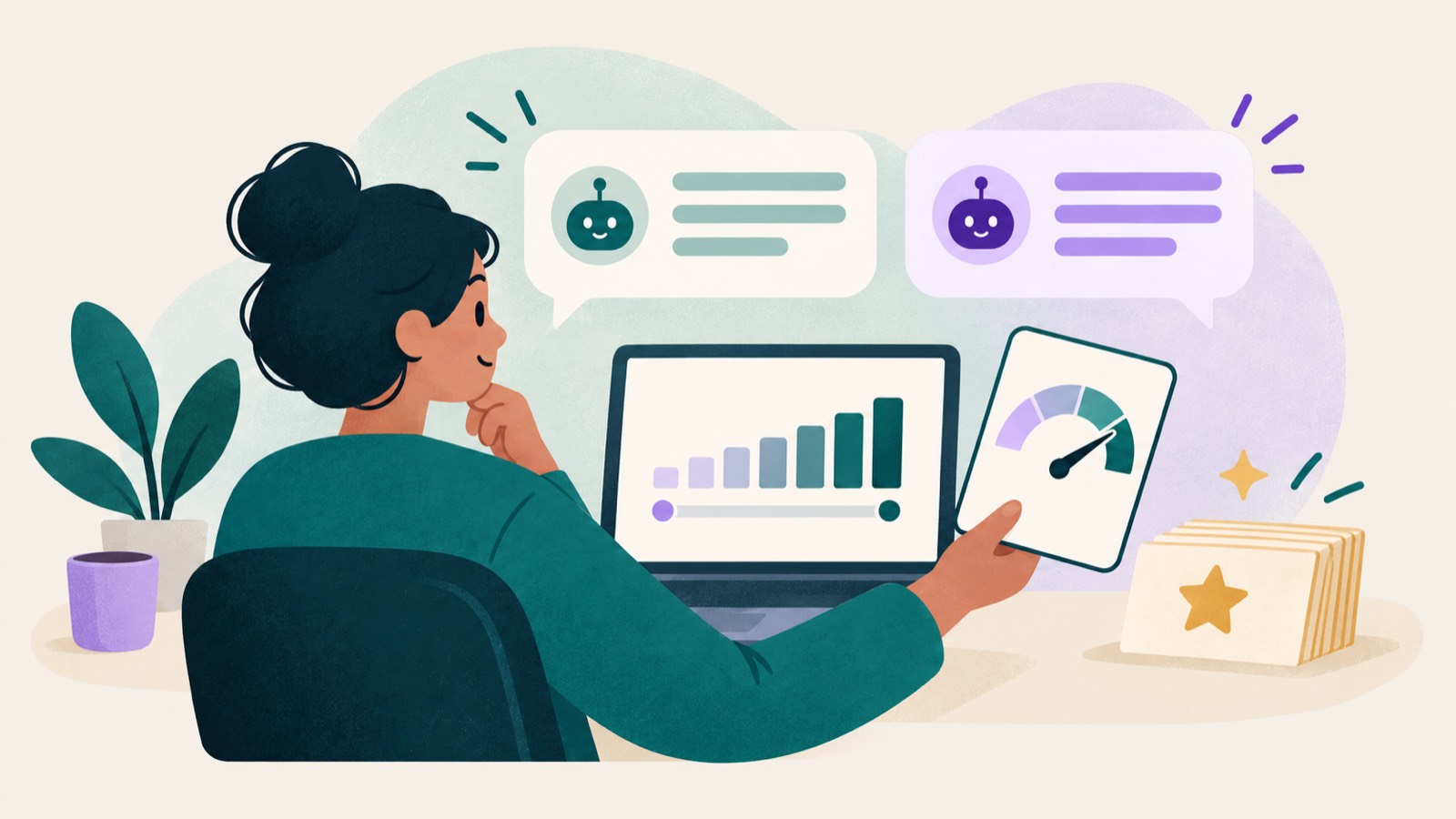 Illustration for project 20: LLM Evaluation Basics