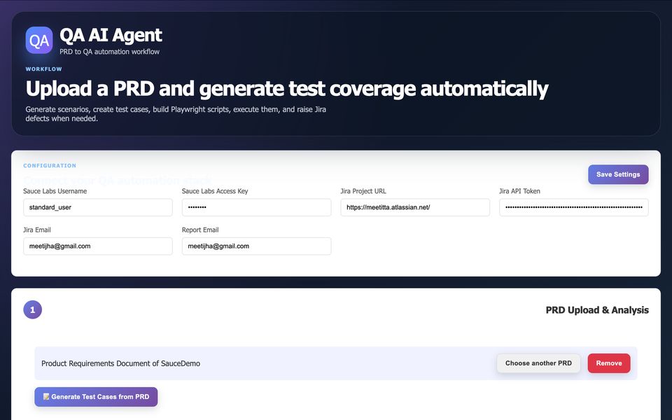 Screenshot of QA_AI_Solution